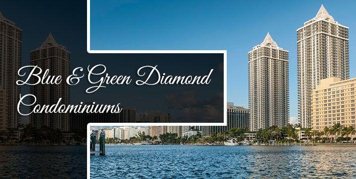 Green and Blue Diamond Logo - Green Diamond Condo | Dazzle Miami