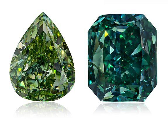 Green and Blue Diamond Logo - Elite Collection of Green Diamonds Makes Its Debut at the Natural