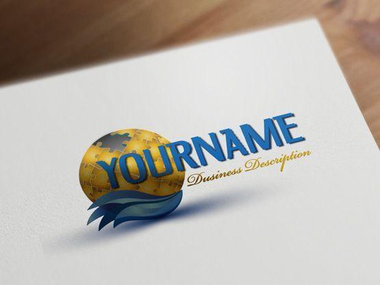 Puzzle Globe Logo - Buy online ready made logos - Puzzle globe logo templates for sale ...