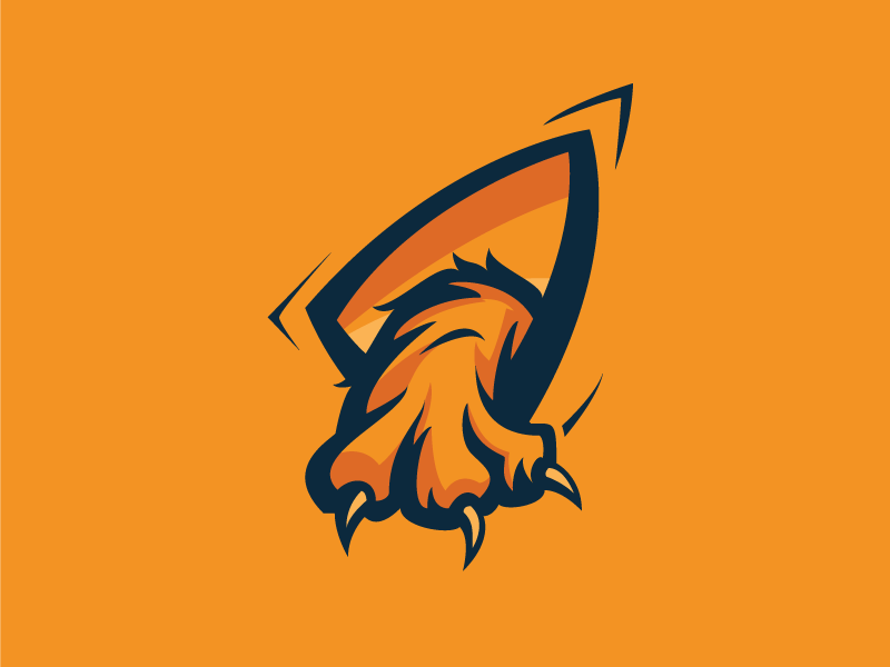 Blue and Orange Tiger Logo - Tiger Claw Esport Logo by Maenjari Co | Dribbble | Dribbble