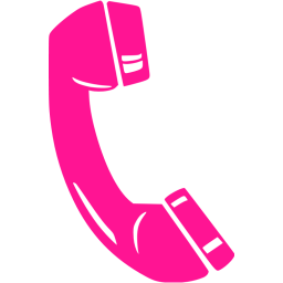 Pink Phone email Logo - Pink Telephone Logo Transparent - Clipart & Vector Design •