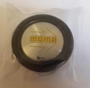 Silver and Yellow Logo - Genuine Momo Silver Arrow Yellow Logo steering wheel horn push ...