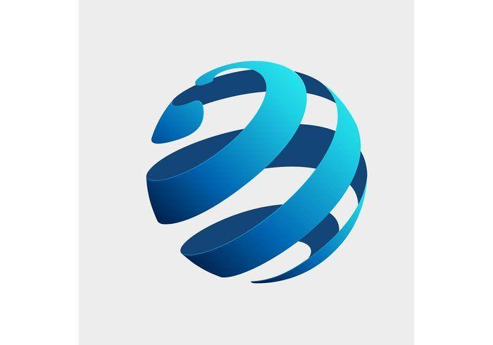 Spiral Globe Logo - 
