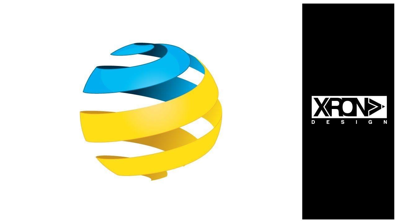 Spiral Globe Logo - 3D LOGO DESIGN