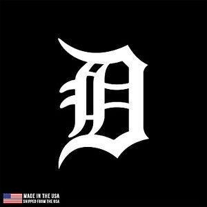 Detroit D Logo - Detroit Tigers D logo Vinyl Sticker Car Laptop Room Decal Baseball