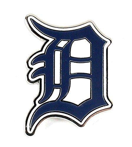 Detroit D Logo - Detroit Tiger Blue New Logo D Pin