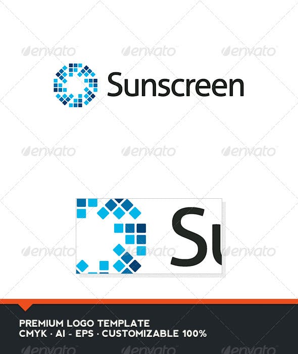 Sunscreen Logo - Sunscreen Logo Template by domibit | GraphicRiver