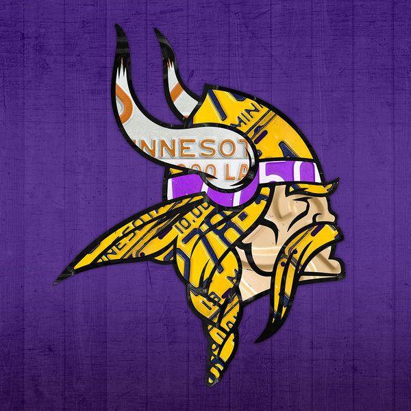Vikings Football Logo - Minnesota Vikings Football Team Retro Logo Minnesota License Plate ...