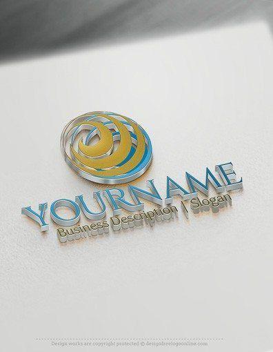 Spiral Globe Logo - Design Free Logo: 3D Spiral Globe online Logo Template | Amazing ...