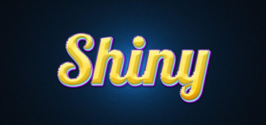 Shiny Logo - How to Create a Colorful and Shiny Text Effect in Adobe Photohop