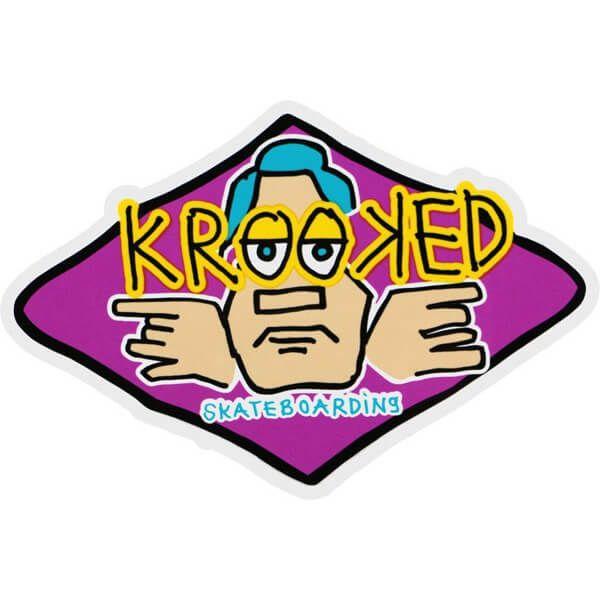Krooked Skateboards Logo - Krooked Skateboards Medium Arketype Skate Sticker - Warehouse ...