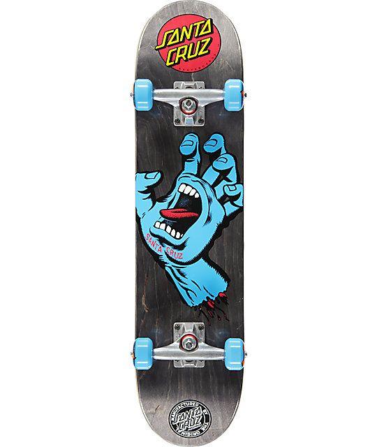 Zumiez Skateboard Logo - Santa Cruz Screaming Hand Black 7.5