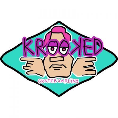 Krooked Skateboards Logo - Krooked Arketype Sticker Turquoise's Motorcycle Skate Shop
