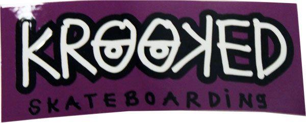Krooked Skateboards Logo - KROOKED Skateboards PURPLE EYE LOGO Sticker Decal 4 in x 1.5 in ...