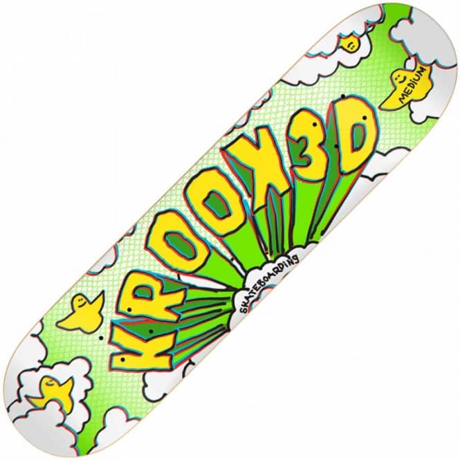 Krooked Skateboards Logo - Krooked Skateboards Krooked 3D Logo Medium Deck 8.0