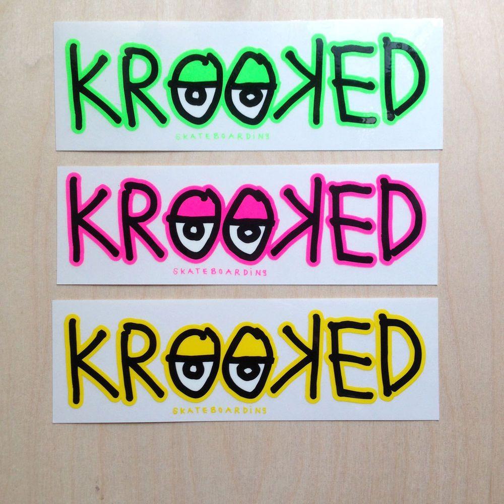 Krooked Skateboards Logo - Krooked skateboards vinyl sticker logo strip bumper | eBay