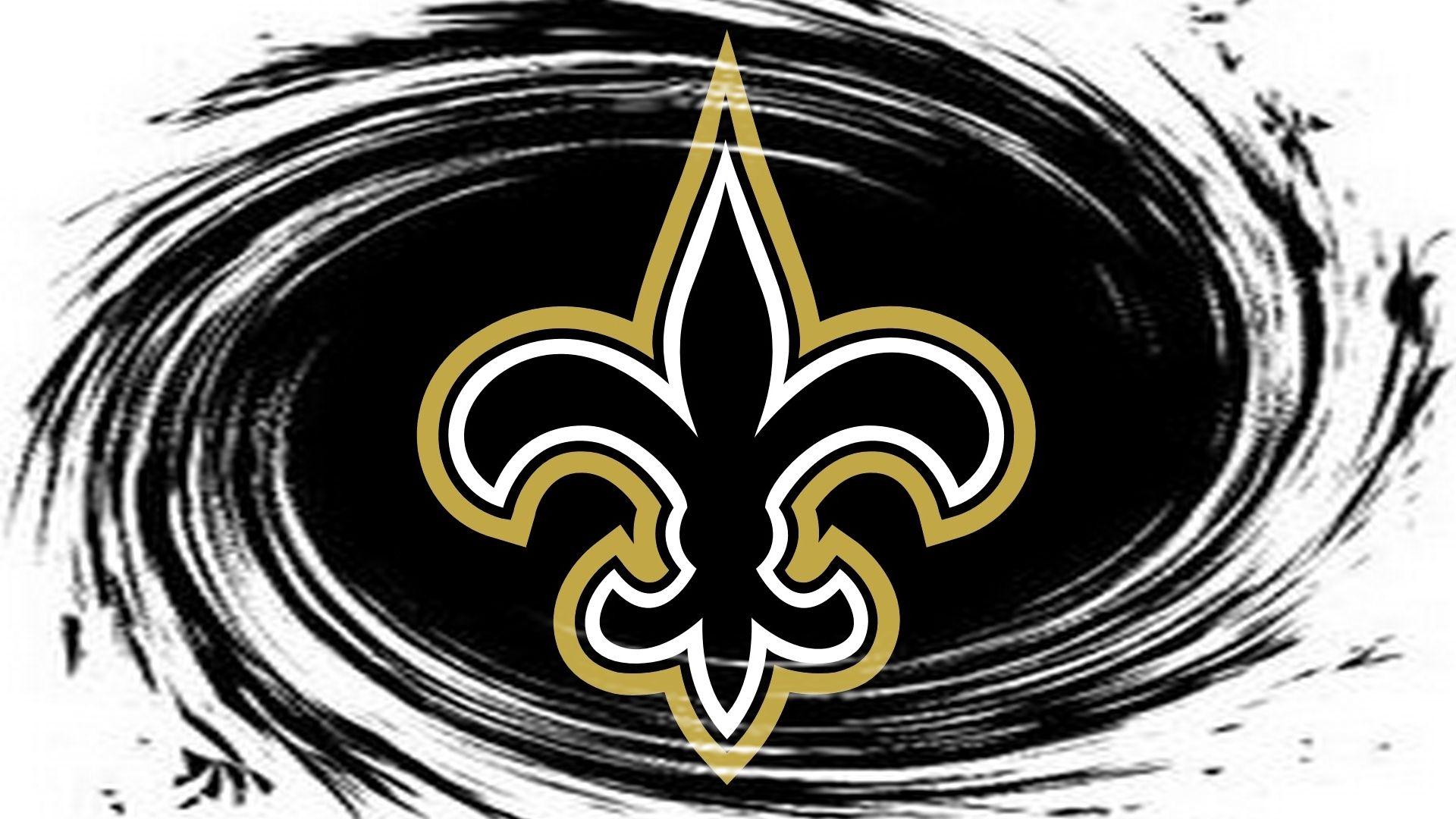 New Whirlpool Logo - NFL New Orleans Saints Logo Whirlpool Black 1920x1080 HD NFL / New ...