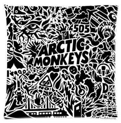 Arctic Monkeys Logo - Free Shipping Famous Arctic Monkeys Logo Unique Design Square Throw