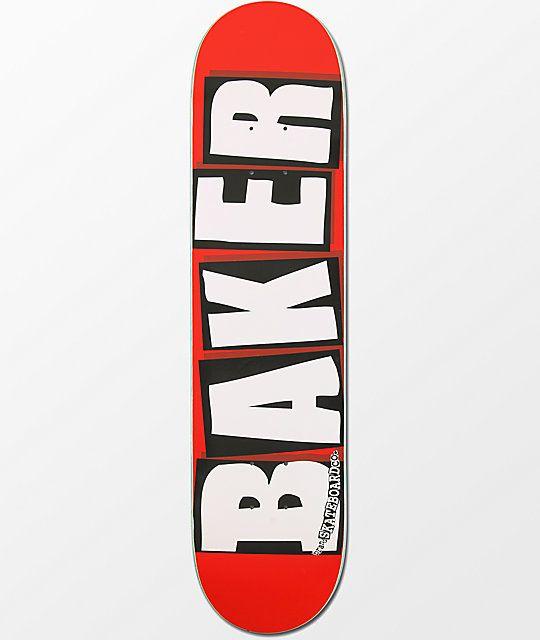 Zumiez Skateboard Logo - Baker White Brand Logo 7.5