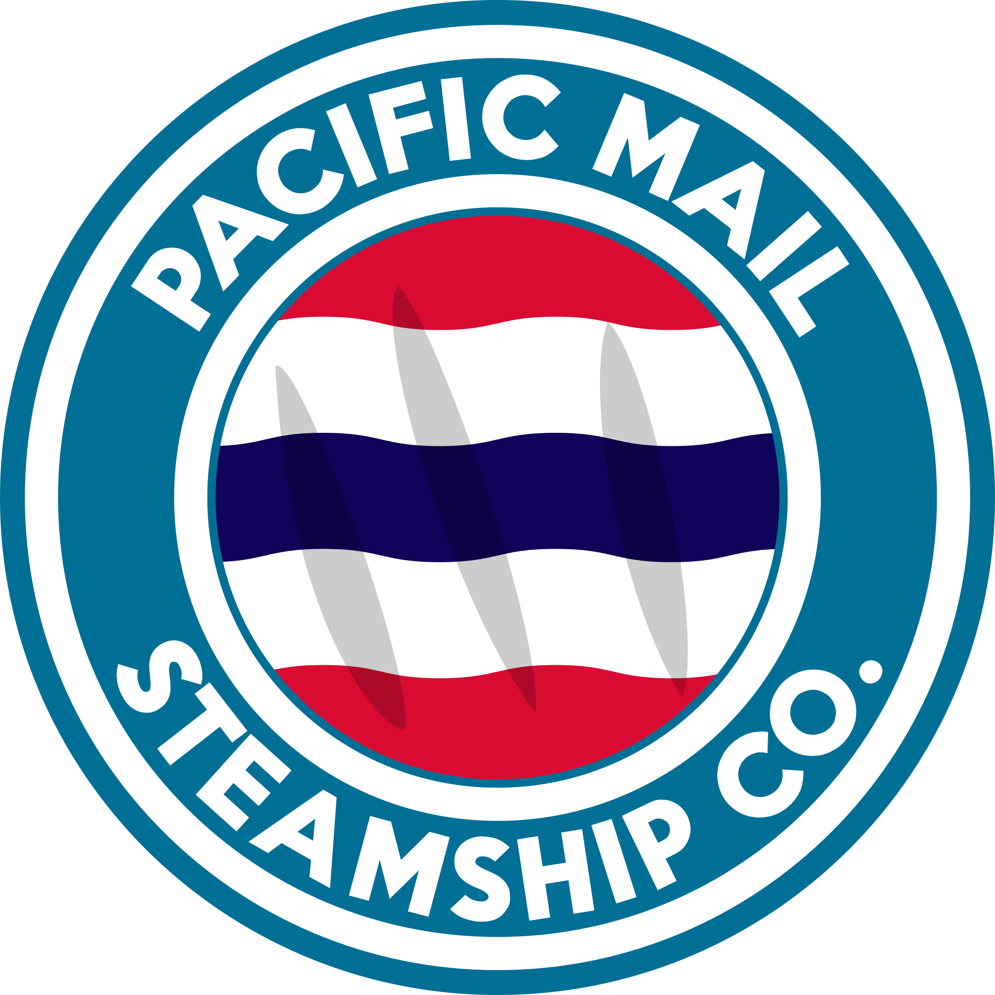Mail Company Logo - Pacific Mail Steamship Company logo.svg