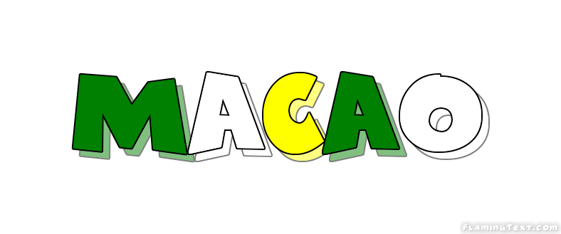 Green Flaming Logo - Macao Logo | Free Logo Design Tool from Flaming Text