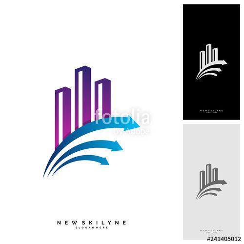 Modern City Logo - Modern City Logo Concepts. Corporate Business Finance Logo design ...