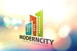 Modern City Logo - Shine City Logo Templates Creative Market