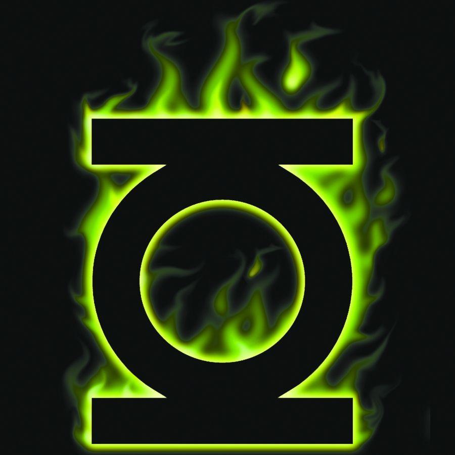 Green Flaming Logo - MAY033026 - GREEN LANTERN FLAME LOGO T/S XL - Previews World