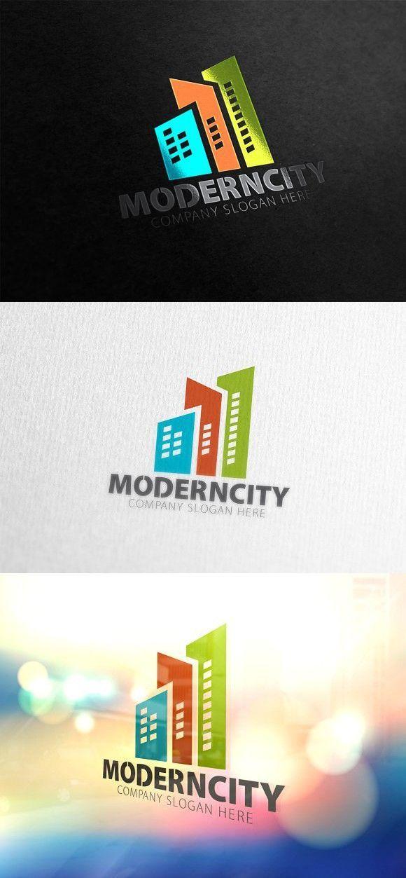 Modern City Logo - Modern City Logo | Skyscraper Design | City logo, Logos, Logo design