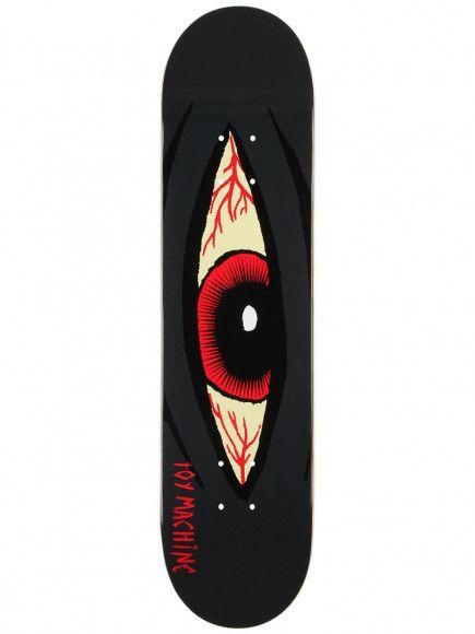 Eye Toy Machine Logo - Toy Machine Sect Eye Bloodshot Deck 8.125 x 31.625