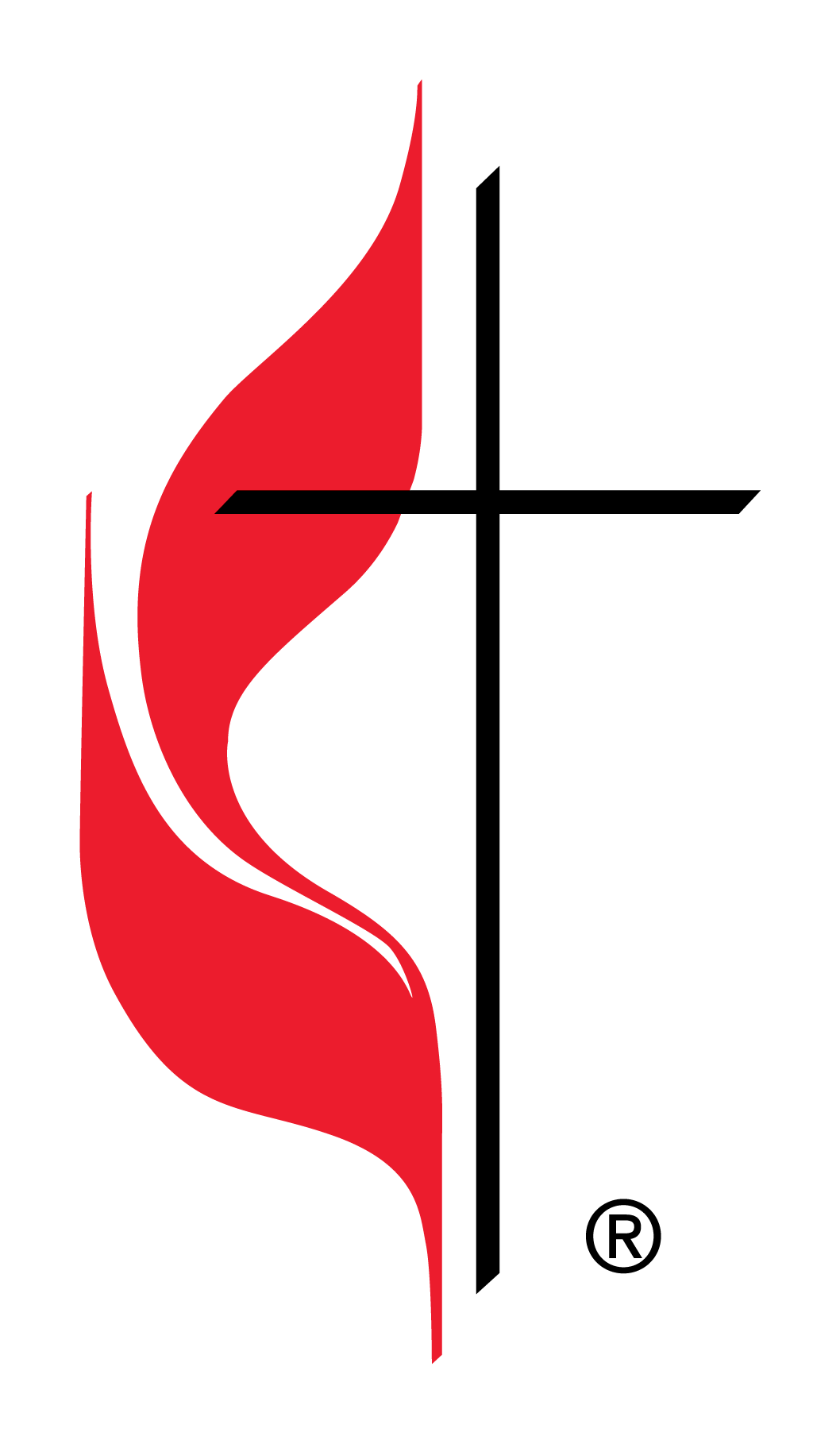 Box with White Flames Red Logo - Cross and Flame – The United Methodist Church