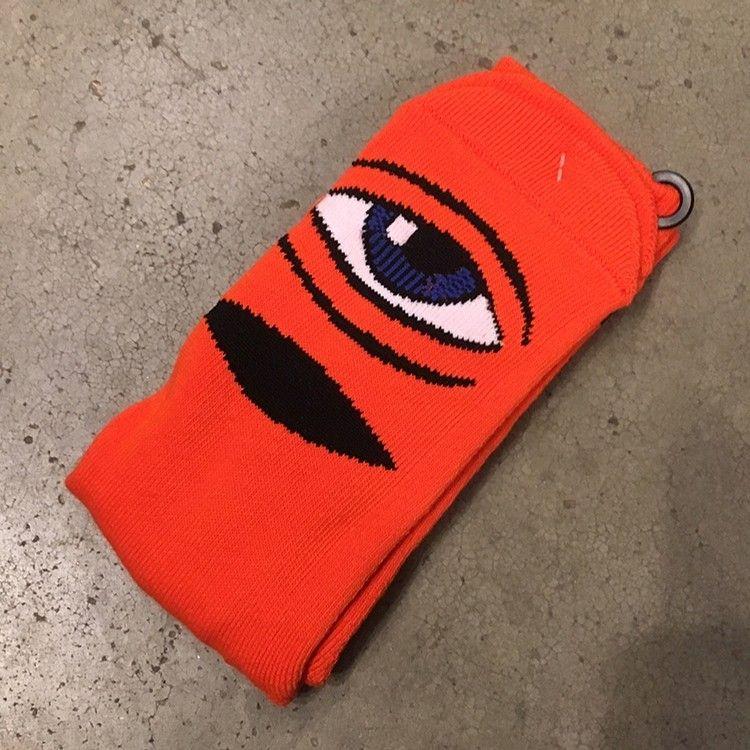 Eye Toy Machine Logo - Toy Machine Sect Eye Sock (ORN) Accessories Socks at Emage Colorado, LLC