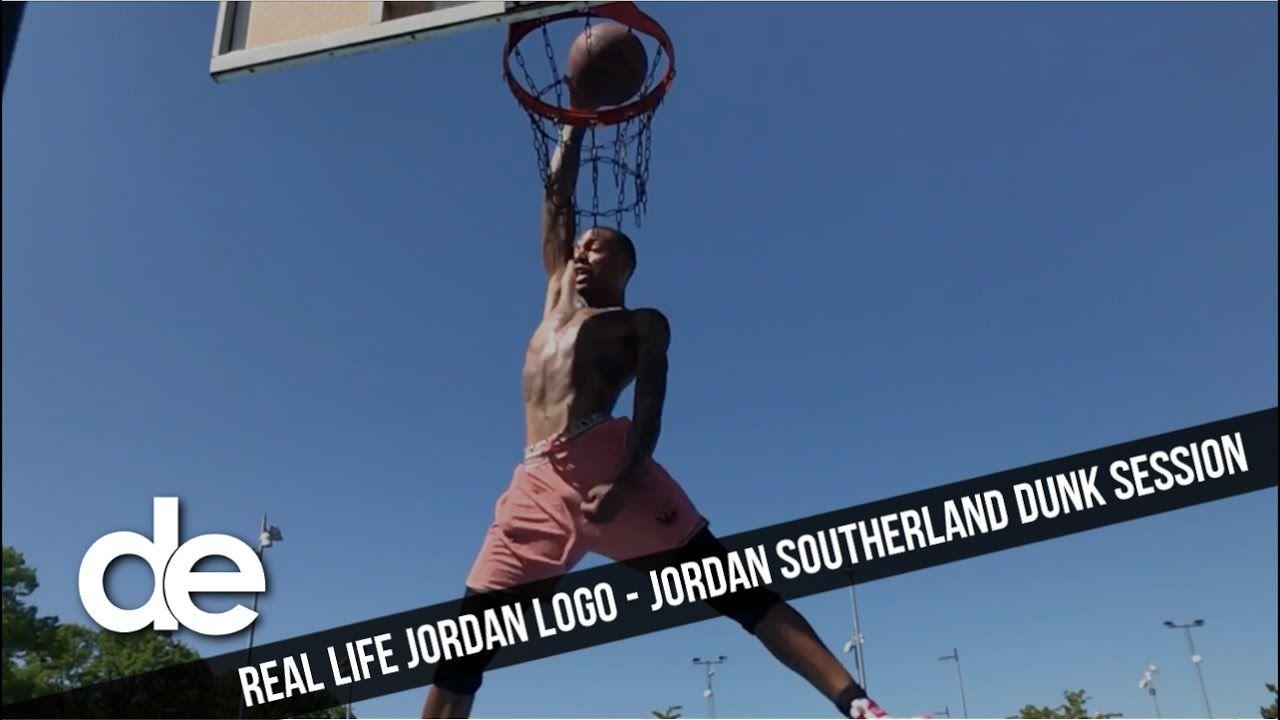 Real Jordan Logo - Dunk Elite: Real life Jordan logo Southerland dunk session