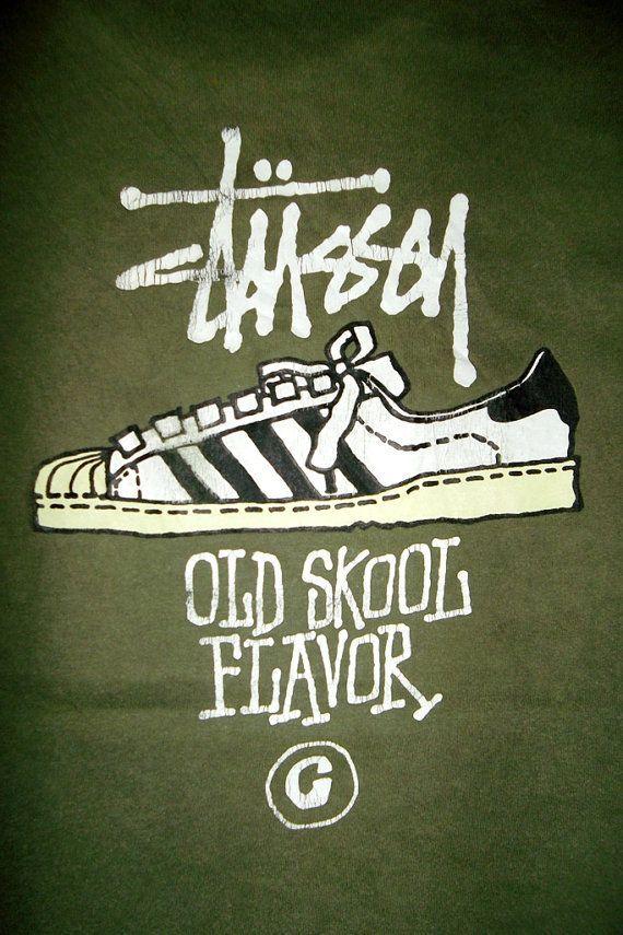 Old Stussy Logo - Vintage Stussy 1980s Classic Design Old Skool Flavor T-shirt ...