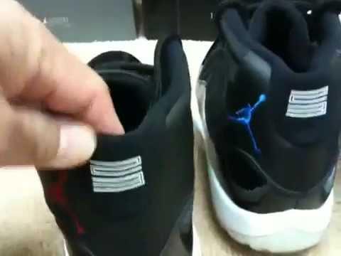 Real Jordan Logo - Fake Air Jordan XI 11 vs Real Air Jordan XI 11 - YouTube