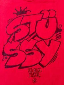 Old Stussy Logo - Vintage STUSSY OLD SCHOOL FLAVOR Punk Hip HOP Rapper Skateboard ...