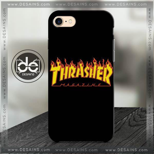Cartoon Fire Thrasher Logo - Phone Case Thrasher Flame Fire Phone Cover iPhone, Ipod, Samsung
