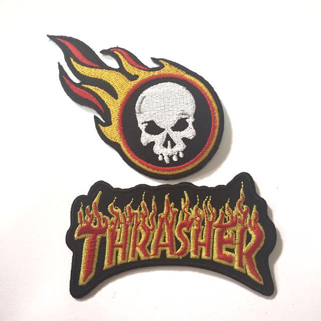 Cartoon Fire Thrasher Logo - 