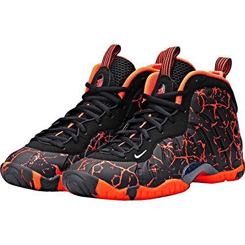 Lava Basketball Logo - Nike Kids Little Posite One Magma Lava Basketball Shoes - Black/Red