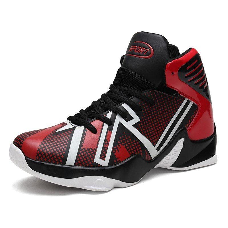 Lava Basketball Logo - 2018 Spring High-top Sports Large Size Basketball Shoes In Lava Red ...