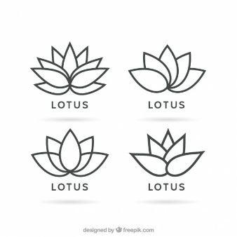 Simple Lotus Flower Logo - Variety of lotus flower logos. Tatts. Tattoos, Lotus Tattoo