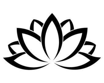 Black and White Lotus Logo - lotus simple black vector | Tattoos | Tattoos, Lotus Tattoo, Lotus