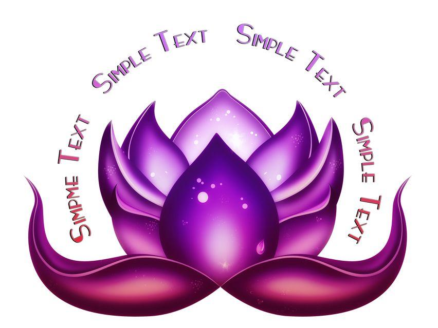 Simple Lotus Flower Logo - Lotus Flower Logo design
