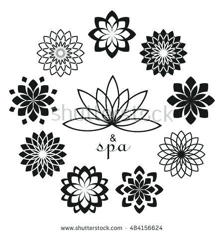 Simple Lotus Flower Logo - Lotus Flower Design Om Flower Lotus Flower Design Hair