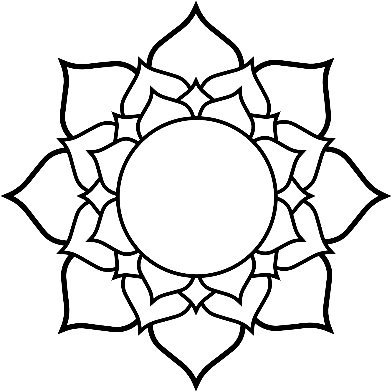 Simple Lotus Flower Logo - Simple lotus flower drawing result: 184 clipart for Simple