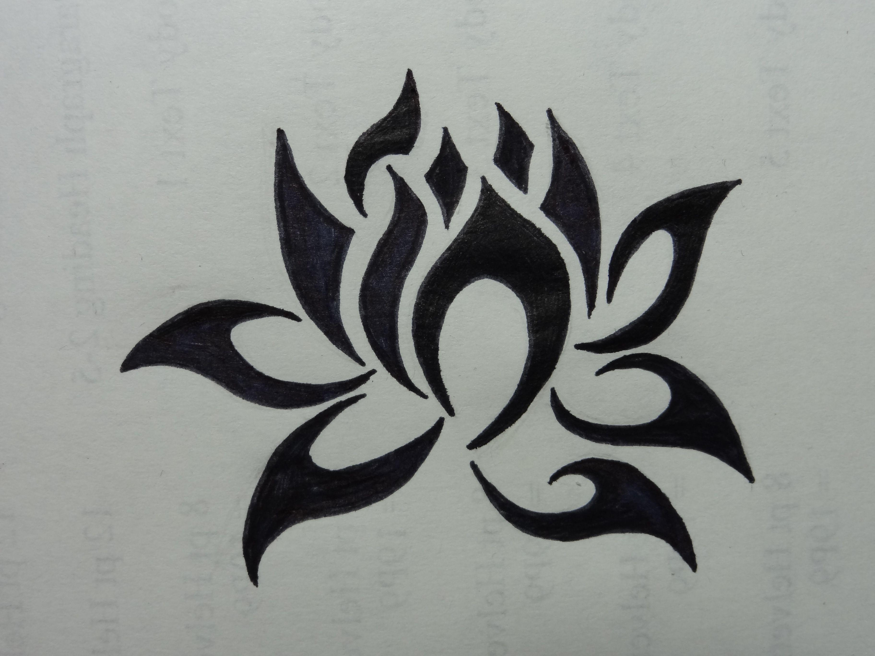 Simple Lotus Flower Logo - Simple Lotus Design | Simple Drawings Of Lotus Flowers Lotus flower ...