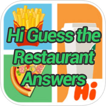 Green and Red Restaurant Logo - Hi Guess the Restaurant Answers - Game Solver