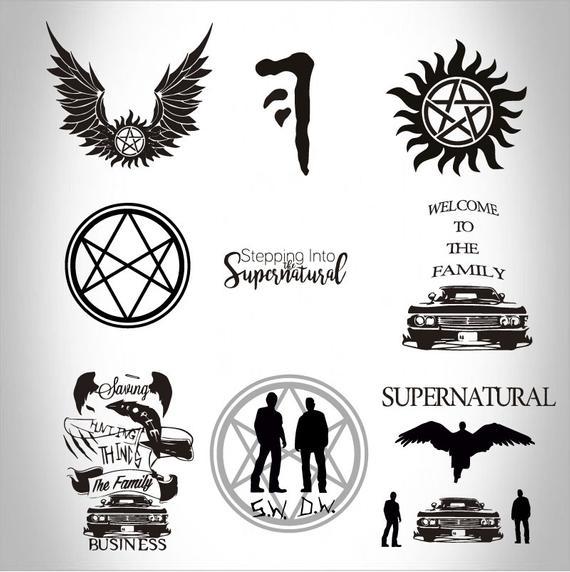 Supernatural Logo - Supernatural Super BUNDLE-svg-eps-ai-pdf-dxg-png-print-vinyl | Etsy