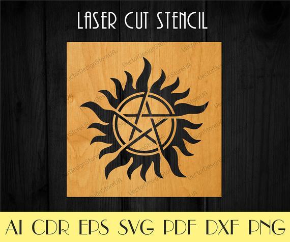 Supernatural Logo - Supernatural logo stencil svgSupernatural symbol