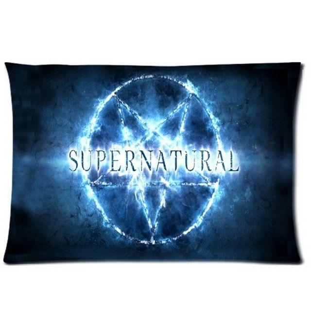 Supernatural Logo - Custom supernatural logo Pillowcase Rectangle Printable Pillow Cover ...